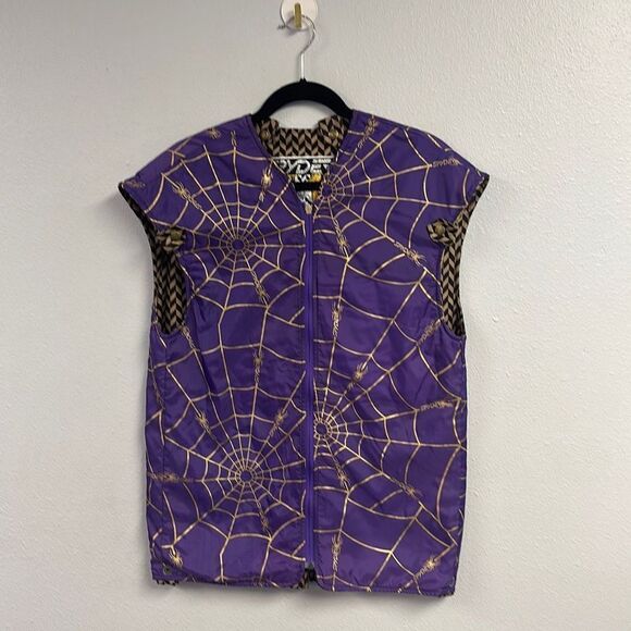 Vintage 80s‎ Spyder Unisex Full Zip Sleeveless Skiing Snow Coat Vest Size S - Picture 1 of 9